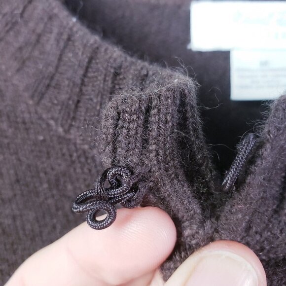 Marshall Fields Cashmere Cardigan Sweater Womens Medium Brown Pockets - Picture 6 of 7